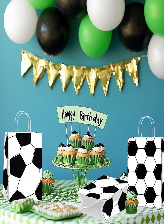 BQC 16 Pcs Soccer Gift Bags with Handles Soccer Party Decorations - Image 2